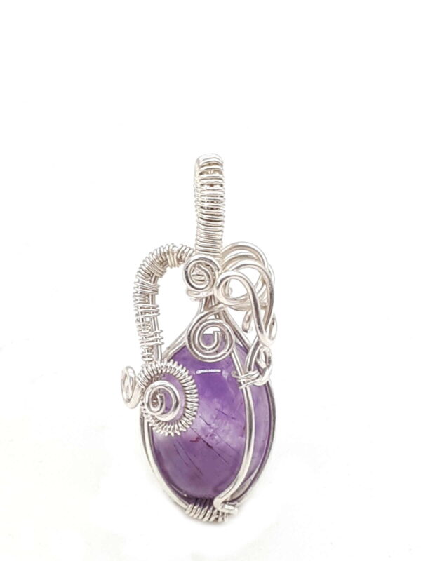 Schmuckanhänger Amethyst in 925 Silber handgefertigt