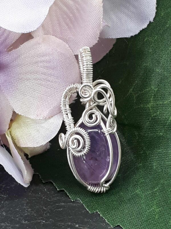 Schmuckanhänger Amethyst in 925 Silber handgefertigt – Bild 2