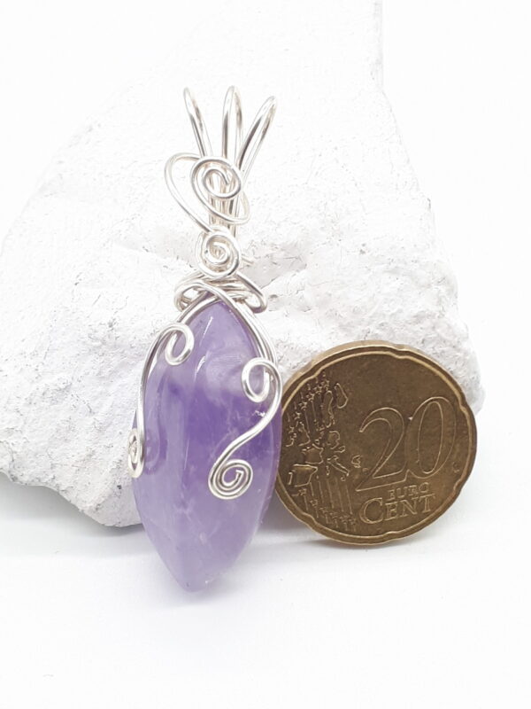 Kettenanhänger Amethyst in 925 Silber – Bild 2