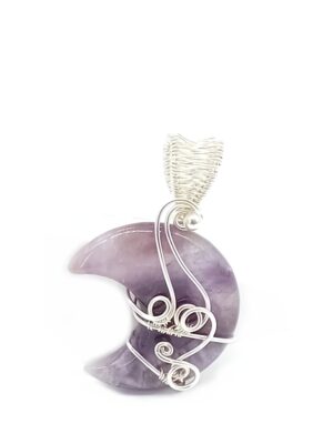 Schmuckanhänger Chevron Amethyst 02 aus 925 Silber