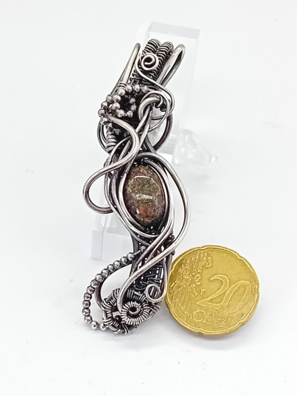 Anhänger Andamooka-Opal im Heady-Style Sterlingsilber – Bild 4