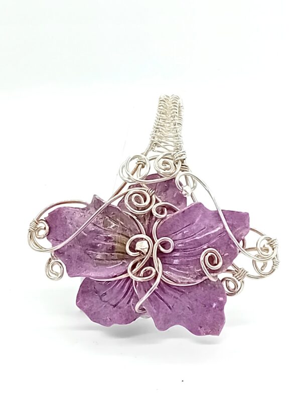 Anhänger Stichtitblüte in Sterlingsilber