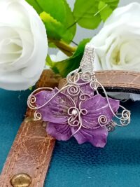 Anhänger Stichtitblüte in Sterlingsilber
