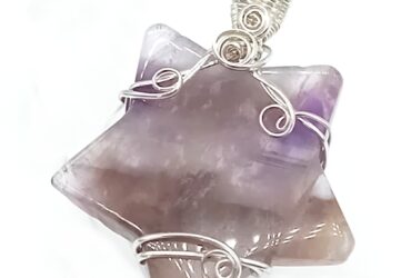 Anhänger Amethyst Stern in Sterlingsilber