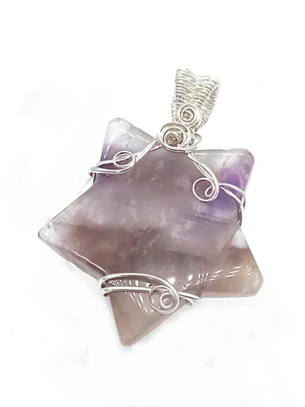 Anhänger Amethyst Stern in Sterlingsilber