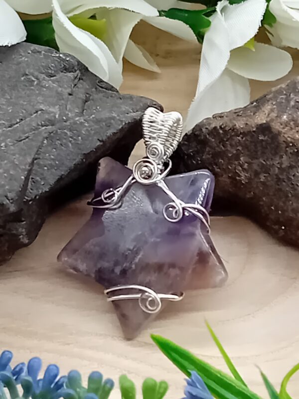 Anhänger Amethyst Stern in Sterlingsilber – Bild 8