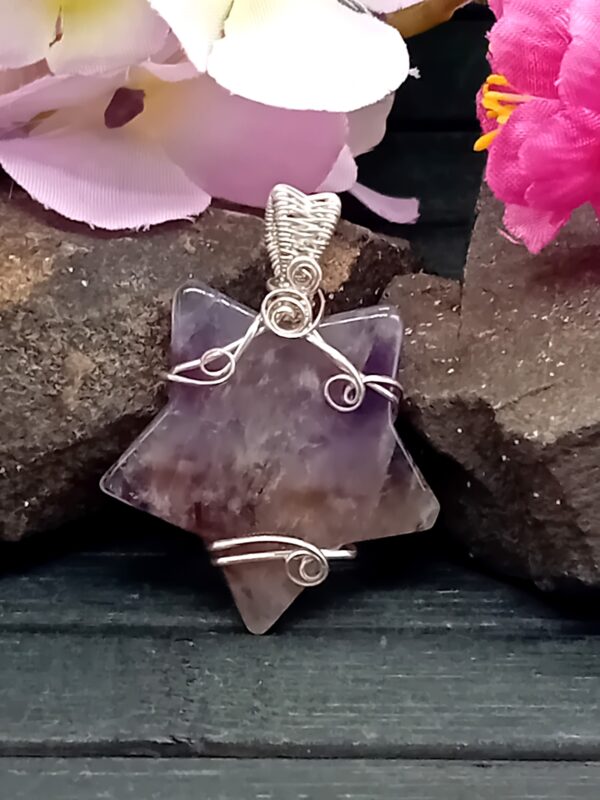 Anhänger Amethyst Stern in Sterlingsilber – Bild 7