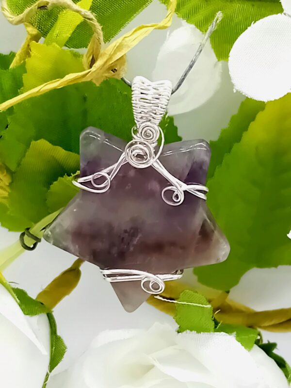 Anhänger Amethyst Stern in Sterlingsilber – Bild 4
