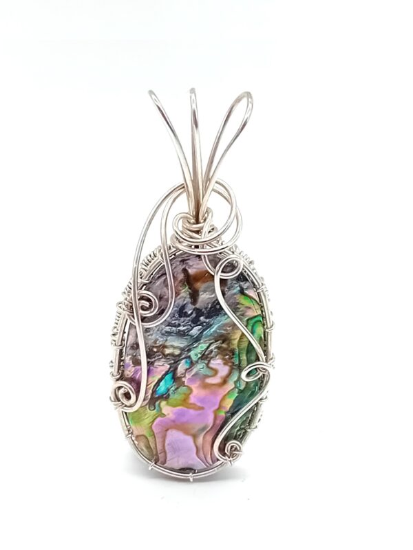 Anhänger Paua-Muschel (Abalone-Muschel) 925 Silber