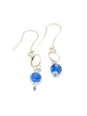 Ohrhänger „LUNA“ Glasperlen 925 Silber