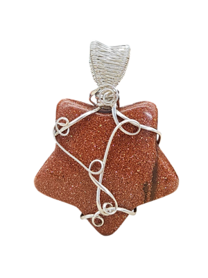 Schmuckanhänger Goldfluss Stern in Sterlingsilber