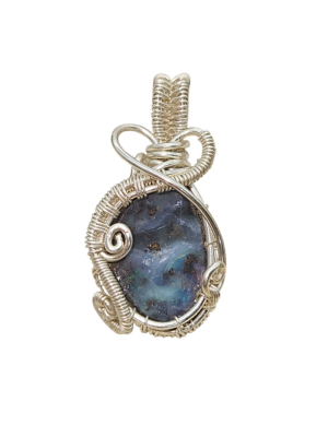 Anhänger Boulderopal in Sterlingsilber