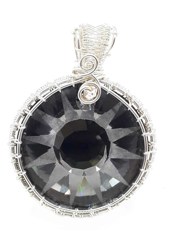 Schmuckanhänger Swarovski® 'Silver Night' in dunkelgrau – Bild 3