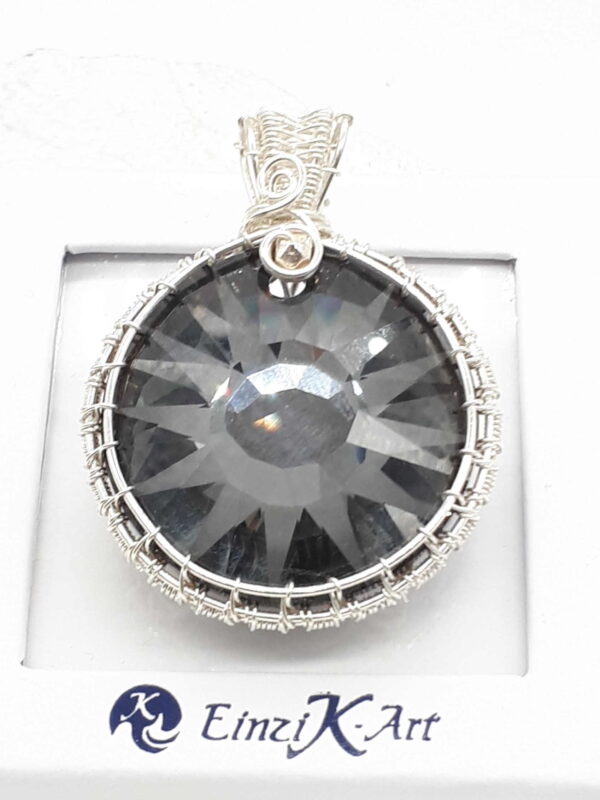 Schmuckanhänger Swarovski® 'Silver Night' in dunkelgrau – Bild 6