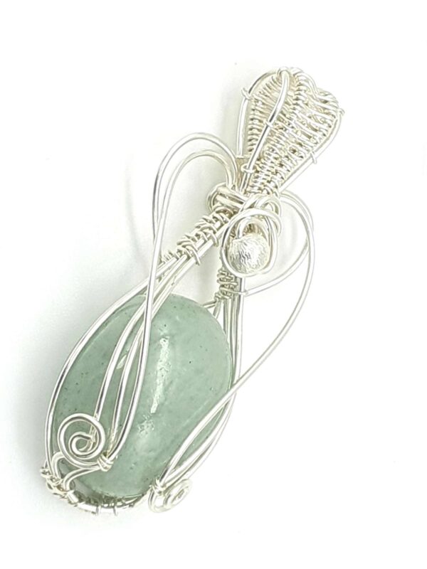 Schmuckanhänger Aquamarin in Sterling Silber Unikat handgefertigt – Bild 2